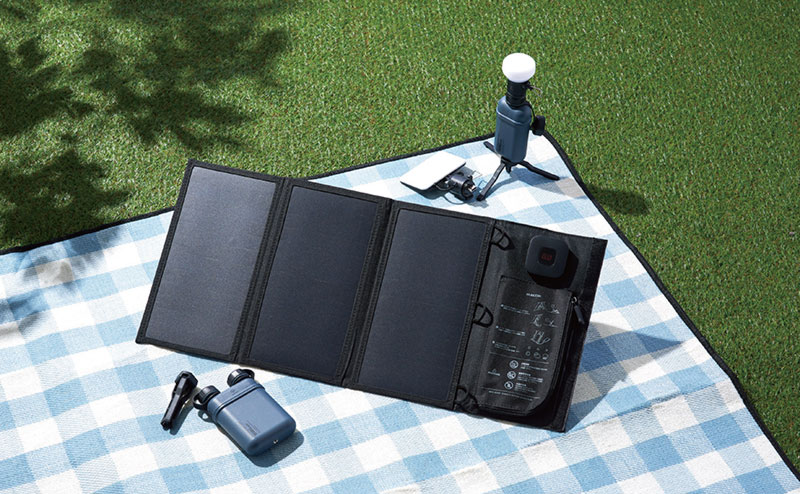 USB Type-Cポート搭載ソーラー充電器シリーズ：日常時