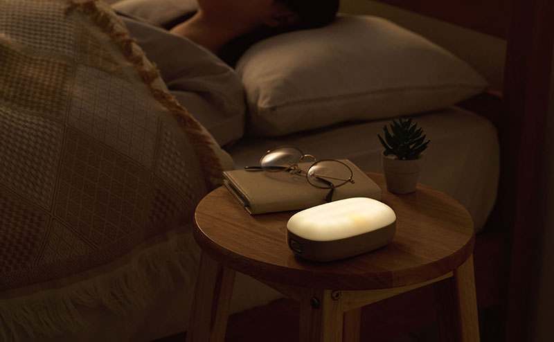 乾電池式枕元ライト：日常時