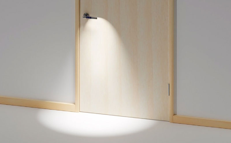 ライト一体型ドアノブ：日常時