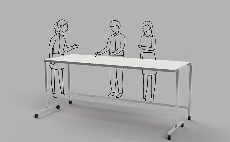 囲めるホワイトボード ブロード：日常時